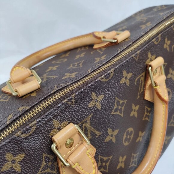 Louis Vuitton Speedy 40 Brown Monogram Hand Bag mon-1100-091925 - Picture 7 of 16